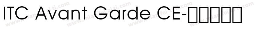 ITC Avant Garde CE字体转换